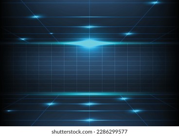 Futuristischer Horizonthintergrund mit modernen Formen