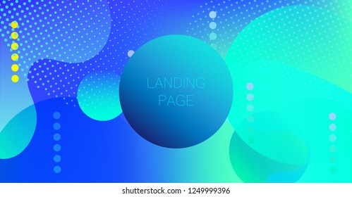 Futuristic Horizontal Gradient Overlay Vector Pattern. Geometric Iridescent Landing Page Web Template. Liquid Paint Glitch Abstract Neon Presentation. Festival Poster, Business Background, Banner