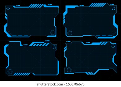 Futuristic HUD abstracts.Future theme concept background.vector and illustration