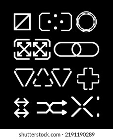 Futuristic HUD asset element interface editable