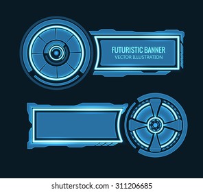 futuristic hud element
