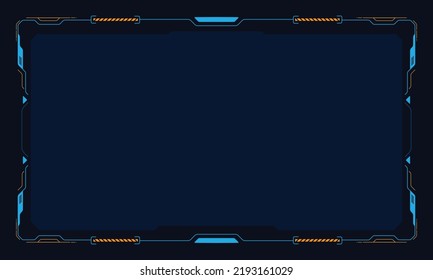 Futuristic hud interface screen design