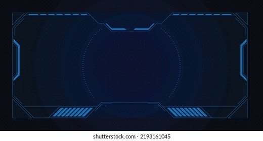 Futuristic hud interface screen design