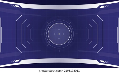 Futuristic hud interface screen design