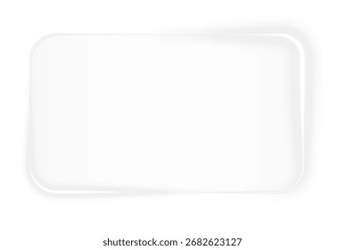 futuristic hud light white frame. Technological background. Light glass blue frames square, oval, rectangle, circle. HUD PNG. Vector Illustration.