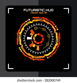 Futuristic hud, Modern techno circle, interface vector eps 10