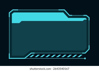 Futuristic HUD UI Elements. High-tech vector of futuristic HUD elements. Includes sci-fi callouts, interface frames, and data boxes. Perfect for video games, technology designs, and digital interfaces