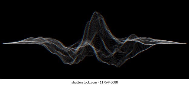 Futuristic Hud, ui vector grid. Music sound waves set. Audio digital equalizer technology, pulse musical.