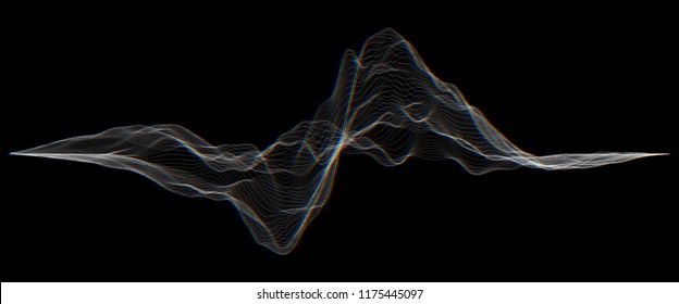 Futuristic Hud, ui vector grid. Music sound waves set. Audio digital equalizer technology, pulse musical.