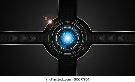 futuristic hud ui virtual system tech innovation concept background