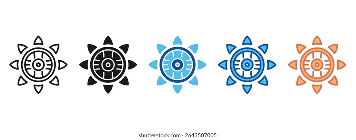 Futuristic Icon Set Multiple Style Collection
