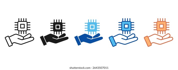 Futuristic Icon Set Multiple Style Collection