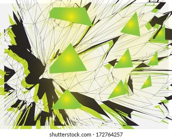 Futuristic illustration Ã¢Â?Â? 3D background for party flyer, concert poster
