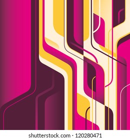 Futuristic illustration with colorful abstraction. Vector illustration.