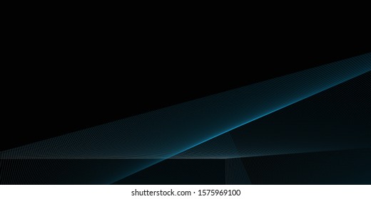 Futuristic illustration motion lines dark web geometric technology vector background wavy smooth empty blank nobody backdrop