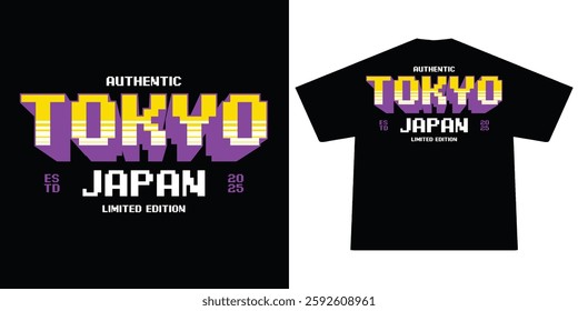 Futuristic illustration of tokyo japan vector t shirt design, vector graphic, typographic poster or tshirts street wear and Urban style