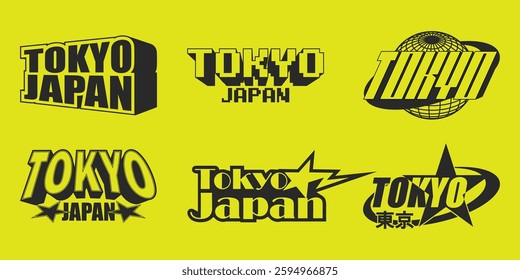 Futuristic illustration of tokyo japan vector t shirt design, vector graphic, typographic poster or tshirts street wear and Urban style