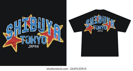 Futuristic illustration of tokyo japan vector t shirt design, vector graphic, typographic poster or tshirts street wear and Urban style