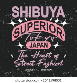 Futuristic illustration of tokyo japan vector t shirt design, vector graphic, typographic poster or tshirts street wear and Urban style	