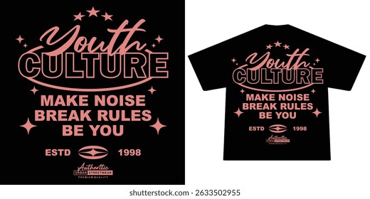 Futuristic illustration of youth culture vector t shirt design, vector graphic, typographic poster or tshirts street wear and Urban style	
