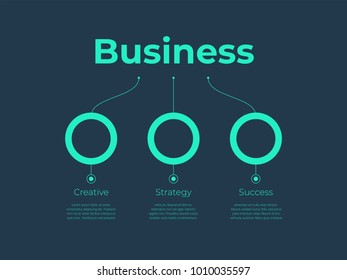 Futuristic infographic template with a steps for success. Business circle template with options for brochure, diagram, workflow, timeline, web design - Everything built on layers. 