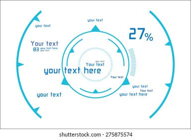 Futuristic infographics as head-up display