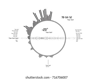 Futuristic infographics as head-up display. Use it as template for your design.