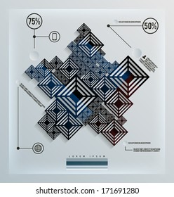 Futuristic infographics template. EPS10.