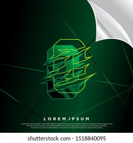 futuristic initial letter O icon, modern template logo design