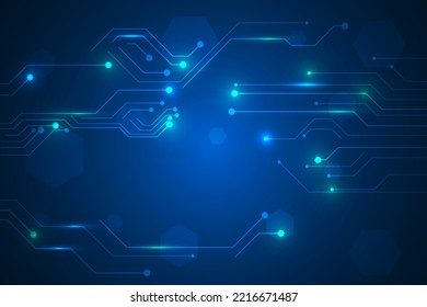 futuristic and innovation abstract circuit board background illustration.