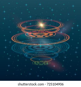 Futuristic interface hud design, infographic elements like scanning graph, warning arrow and bar regulator, fingerprint or dactylogram pass, molecule hologram.Tech and science, analysis theme