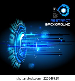 Futuristic interface, HUD,  vector background
