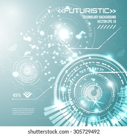 Futuristic interface, HUD,  vector background