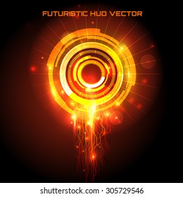 Futuristic interface, HUD,  vector background