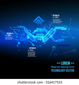 Futuristic interface infographics,Technology  digital background, DNA, Vector 