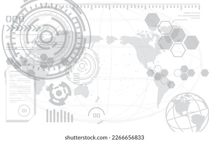 Futuristische Interface-Telop-Design-Cockpit-Monitor-Steuerung Fantasy

