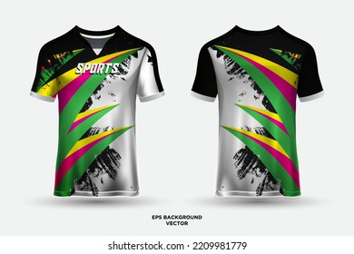 Futuristic jersey design suitable for sports, racing, soccer, gaming and esports vector
