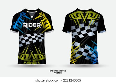 Futuristic jersey design suitable for sports, racing, soccer, gaming and e sports vector
