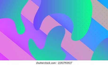 Futuristic Layout Gradient Journal Wave Landing Stock Vector (Royalty ...