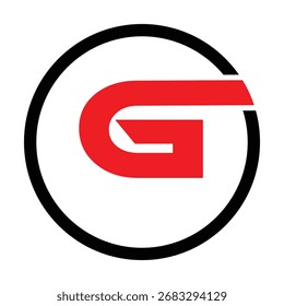 Letra futurista G Logo Vetor: Ícone de Monograma de Jogos Dinâmicos e Esportes para High-Tech Branding