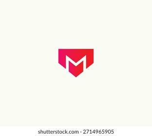 Futuristic Letter M Logo Design Template