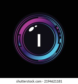 FUTURISTIC letter set with purple gradient. Futuristic metallic lettering. Alphabet letters. vector illustration