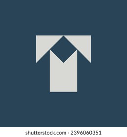 futuristic letter T logo, suitable for branding and other graphic design