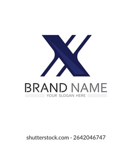 Futuristic Letter X Logo for Innovation Business and Visual Brand Creation