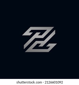 Futuristische Buchstaben-Z-Logo-Design für Ihr Unternehmen oder Ihr Unternehmen