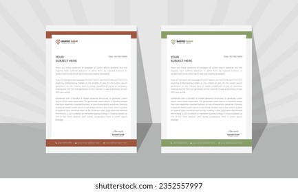 futuristic letterhead with an abstract pattern for business