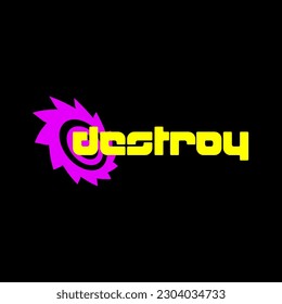 Futuristic lettering logo in Y2K style. Digital graphic, inscriptions for posters, logo, typography, streetwear, t-shirt, apparel, sticker.