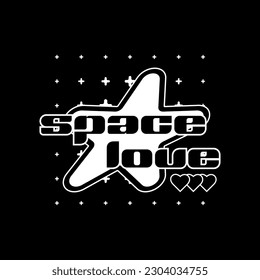 Futuristic lettering logo in Y2K style. Digital graphic, inscriptions for posters, logo, typography, streetwear, t-shirt, apparel, sticker.