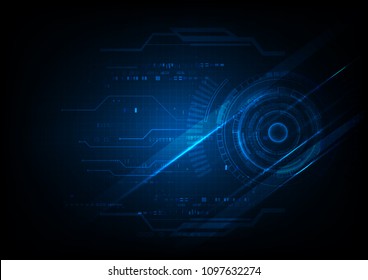 Futuristic Light Blue Technology Template Background