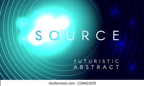 Futuristic light particles abstract background design. Landing page template. Eps10 vector.
